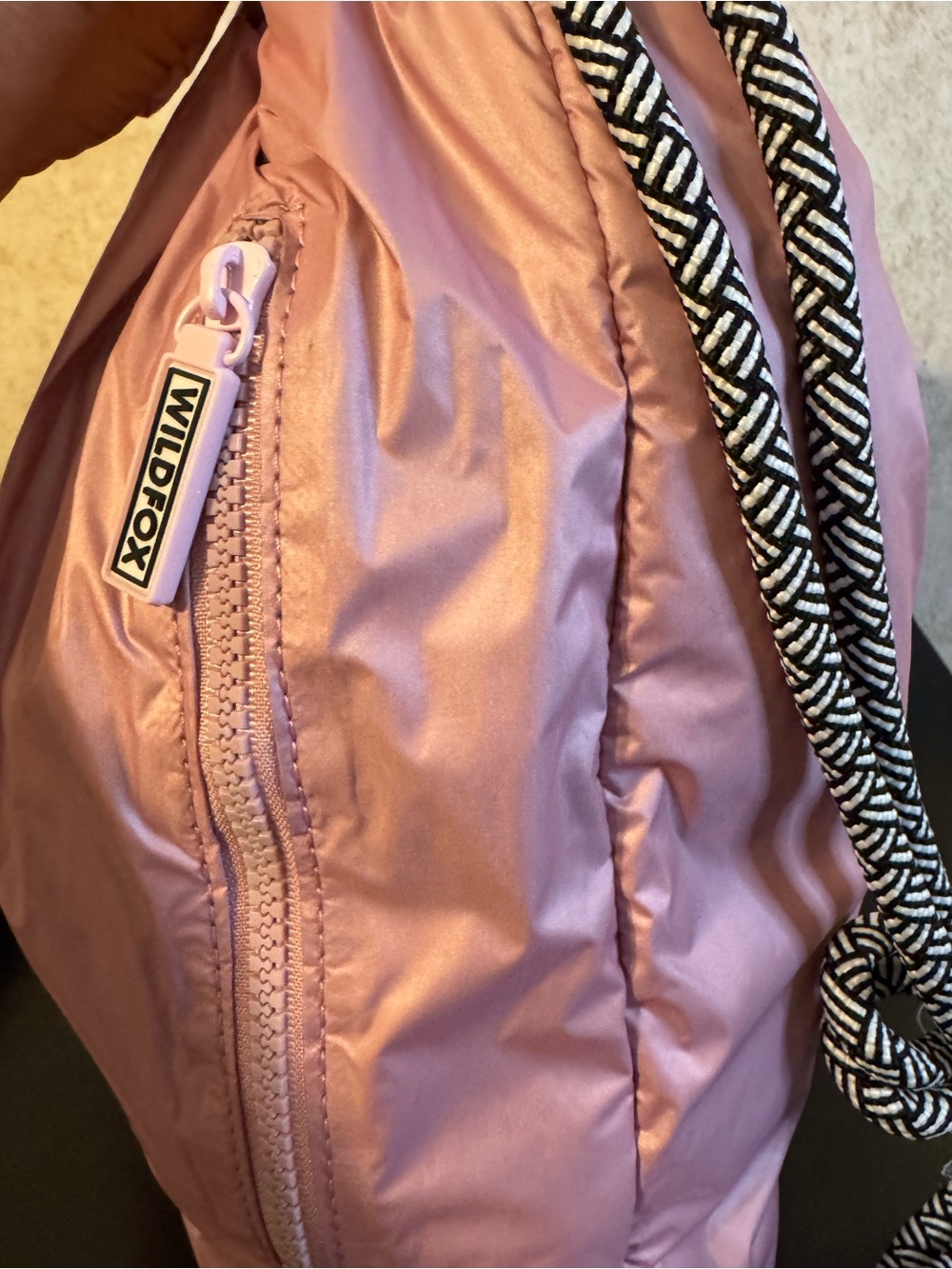 Wildfox Pink Drawstring Backpack/Sac Bag - Picture 3 of 6